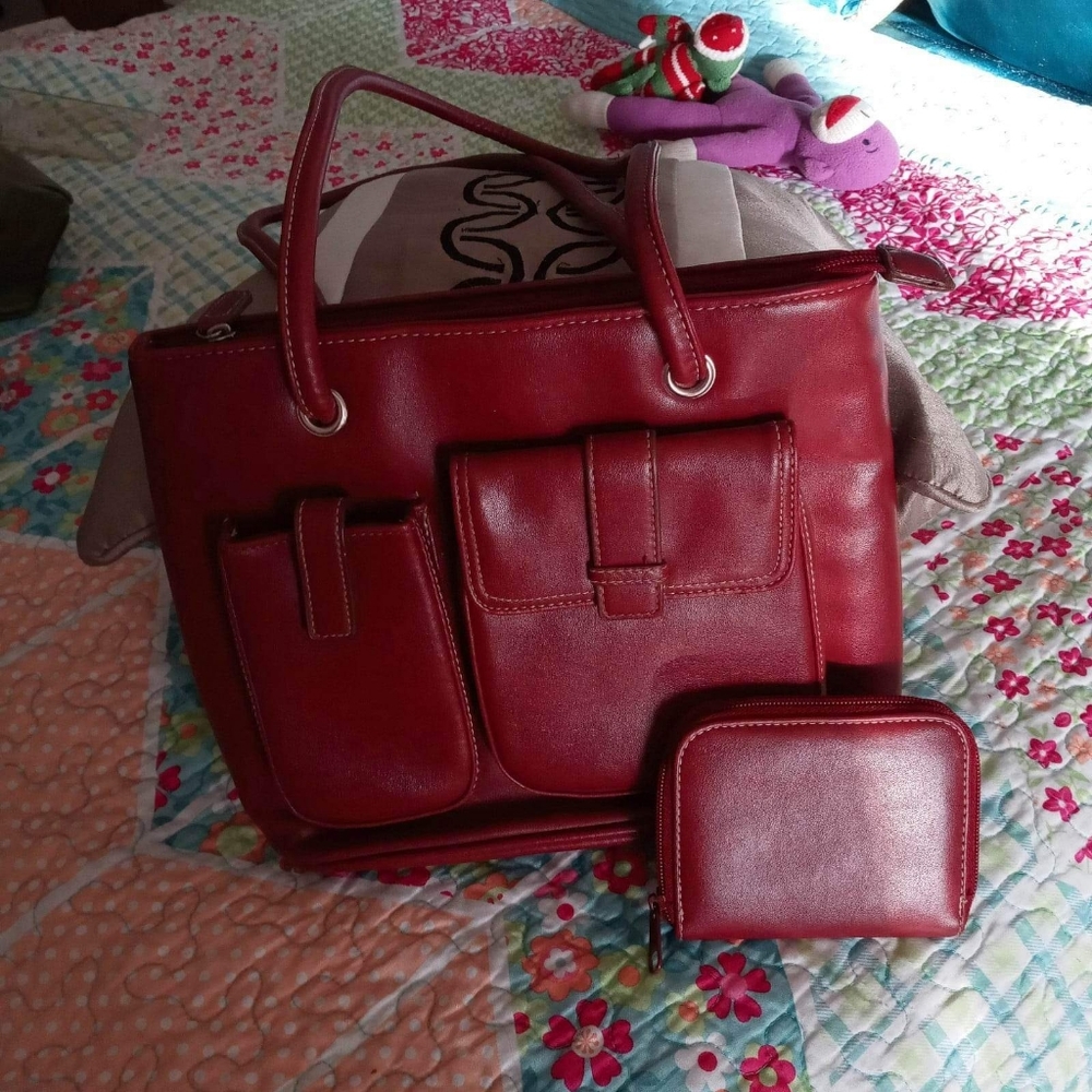 Red Matching Rossetti Purse and Wallet